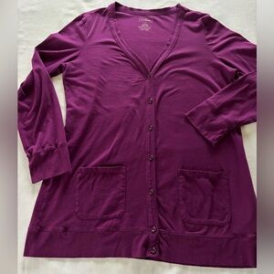 Vintage L.L. Bean V Neck Knit Cardigan